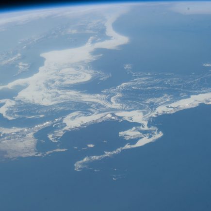 Ice Pattern, Sea of Okhotsk (NASA, International Space Station, 04/14/14)